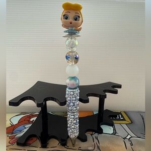 Handmade Beaded ink Pen featuring Cinderella
